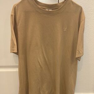 Champion Men's Beige Short Sleeve Tee
